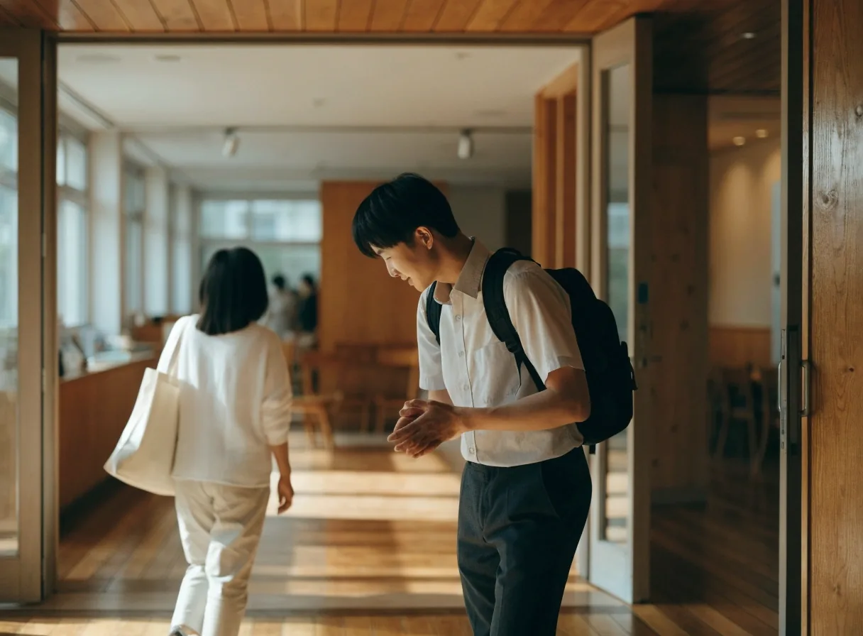 여행 안내 자료를 정리해 둔 조용한 상담 공간